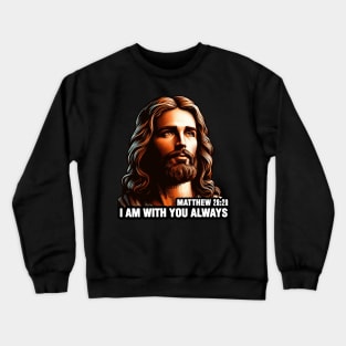 Matthew 28:20 I Am With You Always Crewneck Sweatshirt